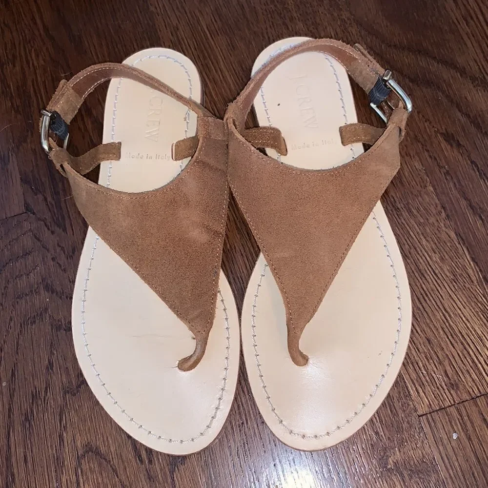 ‎J. Crew brown/tan suede leather sandals